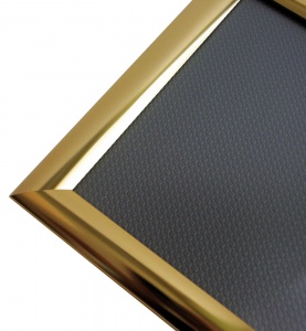 Polished Gold Brass Effect Snap Frame Poster Holder